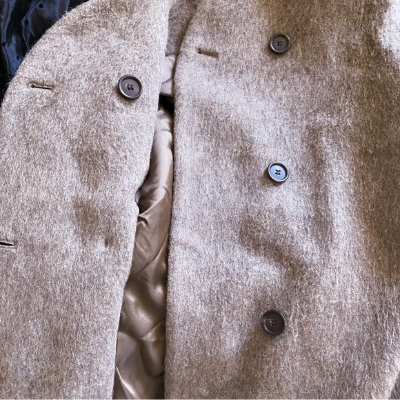 Arket Double-Face Brushed Wool Coat Manteco Wool-Blend Brown 36 EUC - Picture 6 of 14